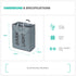 Lights & Darks Laundry Basket - Grey